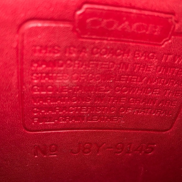 Vintage Red Coach Legacy Flap 9145 Leather Crossbody Handbag united states - Picture 16 of 16